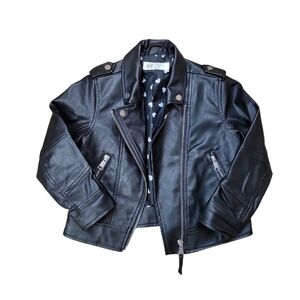 H&M Faux Leather Toddler Moto Jacket